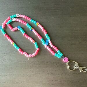 *SOLD*Beaded teacher key lanyard
